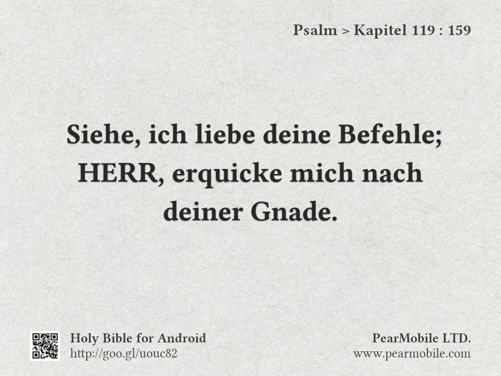 Psalm, Kapitel 119:159
